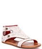 Color:Nectar Lux - Image 1 - Soto Leather T-Strap Flat Sandals