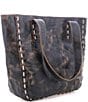 Bed Stu Stevie Black Leather Pick Stitch Tote Bag - Image 4