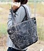 Bed Stu Stevie Black Leather Pick Stitch Tote Bag - Image 6