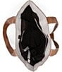 Color:Nectar Lux Tan Rustic - Image 3 - Stevie Leather Pick Stitch Tote Colorblock Bag
