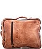 Color:Tan Dip Dye - Image 1 - Unisex Socrates Leather Convertible Backpack Briefcase Bag