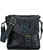 Bed Stu Venice Beach Buckle Leather Betta Black Delux Crossbody Bag, Color:Betta Black Delux - Image 1