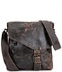 Bed Stu Venice Beach Buckle Weathered Leather Crossbody Bag, Color:Teak Lux - Image 1