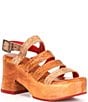 Color:Cafe Latte Rustic - Image 1 - Voicing Braided Leather Platform Sandals