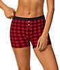 BedHead Bedhead Jersey Knit Summer Fun Drink Print Boxer Short, Color:Buffalo Plaid - Image 1