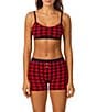 BedHead Bedhead Jersey Knit Summer Fun Drink Print Boxer Short, Color:Buffalo Plaid - Image 3
