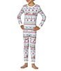 BedHead Kids Long Sleeve Peanuts Winter Parade Pajama Top & Pajama Pants Set - Image 1
