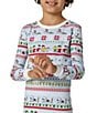 BedHead Kids Long Sleeve Peanuts Winter Parade Pajama Top & Pajama Pants Set - Image 3