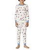 BedHead Kids Long Sleeve Snow Much Fun Stretch Jersey Pajama Top & Pants Set - Image 1