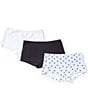 BedHead Knit Lace Trim Honey Bees Print Boyshort Panty 3-Pack - Image 1