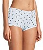 BedHead Knit Lace Trim Honey Bees Print Boyshort Panty 3-Pack - Image 2
