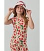 Color:Berry Bliss - Image 4 - Little/Big Girls 2T-12 Family Matching Berry Bliss Two-Piece Pajamas Set