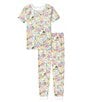 Color:Cottage Garden - Image 1 - Little/Big Girls 2T-12 Family Matching Cottage Garden Two-Piece Pajamas Set