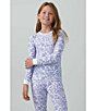 Color:Fairytale Forest - Image 4 - Little/Big Girls 2T-12 Family Matching Fairytale Forest Two-Piece Pajamas Set