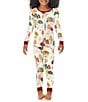 Color:Forest Retreat - Image 2 - Little/Big Kids 2T-12 Family Matching Forest Retreat Long Sleeve Top & Pant 2-Piece Pajamas Set