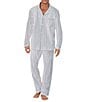 Color:Mid Grey Stripe - Image 1 - Family Matching Long-Sleeve Grey Striped Classic PJ Set