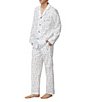 Color:Surfs Up - Image 3 - Long Sleeve Classic Surfs Up Printed 2-Piece Pajama Set