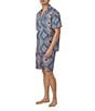 Color:Diamond Geo - Image 3 - Bedhead Pajamas Short Sleeve Diamond Geo 2-Piece Pajama Set