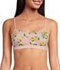 Bedhead Pajamas Stretch Jersey Knit Lemon Sorbet Print Bralette - Image 1