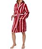 Color:Cottage Stripe - Image 3 - Turkish Terry Striped Short Robe