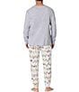 BedHead Run NYC Run Men's Long Sleeve Henley Pajama Set - Image 2