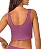 BedHead Sleeveless Henley Knit Solid Cropped Tank Top - Image 4