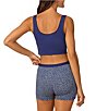 BedHead Sleeveless Henley Knit Solid Cropped Tank Top - Image 6