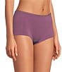 BedHead Bedhead Solid Knit Boyshort Panty, Color:Berry - Image 1