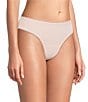 BedHead Bedhead Solid Knit Wide Side Thong Panty, Color:Nude - Image 1