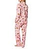 BedHead Waffle Brunch Print Long Sleeve Notch Collar Knit Pajama Set, Color:Waffle Brunch - Image 2