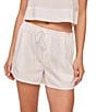 Bella Dahl Coordinating Poplin Ruffle Waist Drawstring Lounge Shorts - Image 4