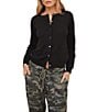 Bella Dahl Crew Neck Long Sleeve Cardigan - Image 1