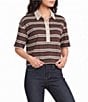 Bella Dahl Crop Polo Tee - Image 1