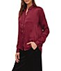 Bella Dahl Long Sleeve Clean Satin Button Down - Image 6