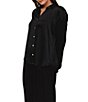 Bella Dahl Long Sleeve Clean Satin Button Down - Image 3