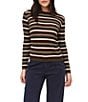 Bella Dahl Long Sleeve Stripe Crew Tee - Image 1