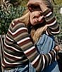 Bella Dahl Long Sleeve Stripe Crew Tee - Image 4