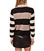 Bella Dahl Mixed Stripe Long Sleeve Wool Sweater - Image 2