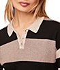 Bella Dahl Mixed Stripe Long Sleeve Wool Sweater - Image 4