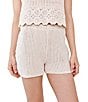 Bella Dahl Open Crochet Coordinating Shorts - Image 1