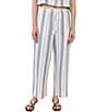 Bella Dahl Pinstripe Tassel Drawstring Cord Coordinating Pants - Image 1