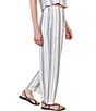 Bella Dahl Pinstripe Tassel Drawstring Cord Coordinating Pants - Image 3