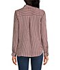 Bella Dahl Seamed Button Down Long Sleeve Striped Shirt - Image 2