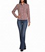 Bella Dahl Seamed Button Down Long Sleeve Striped Shirt - Image 3