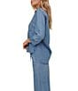 Bella Dahl Shirt Tail Button Down Blouse - Image 3