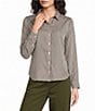 Bella Dahl Stripe Spread Collar Long Sleeve Button Front Shirt - Image 1