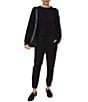 Bella Dahl Woven Drawstring Front Cropped Jogger Pants - Image 4