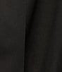 Color:Black - Image 3 - Julier Stretch Satin Halter Neck Sleeveless A-Line Dress