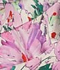 Color:Lilac Multi - Image 3 - Maren Satin Chiffon Floral Dress