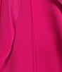 Color:Fuchsia - Image 3 - Molly Satin Chiffon Halter Dress